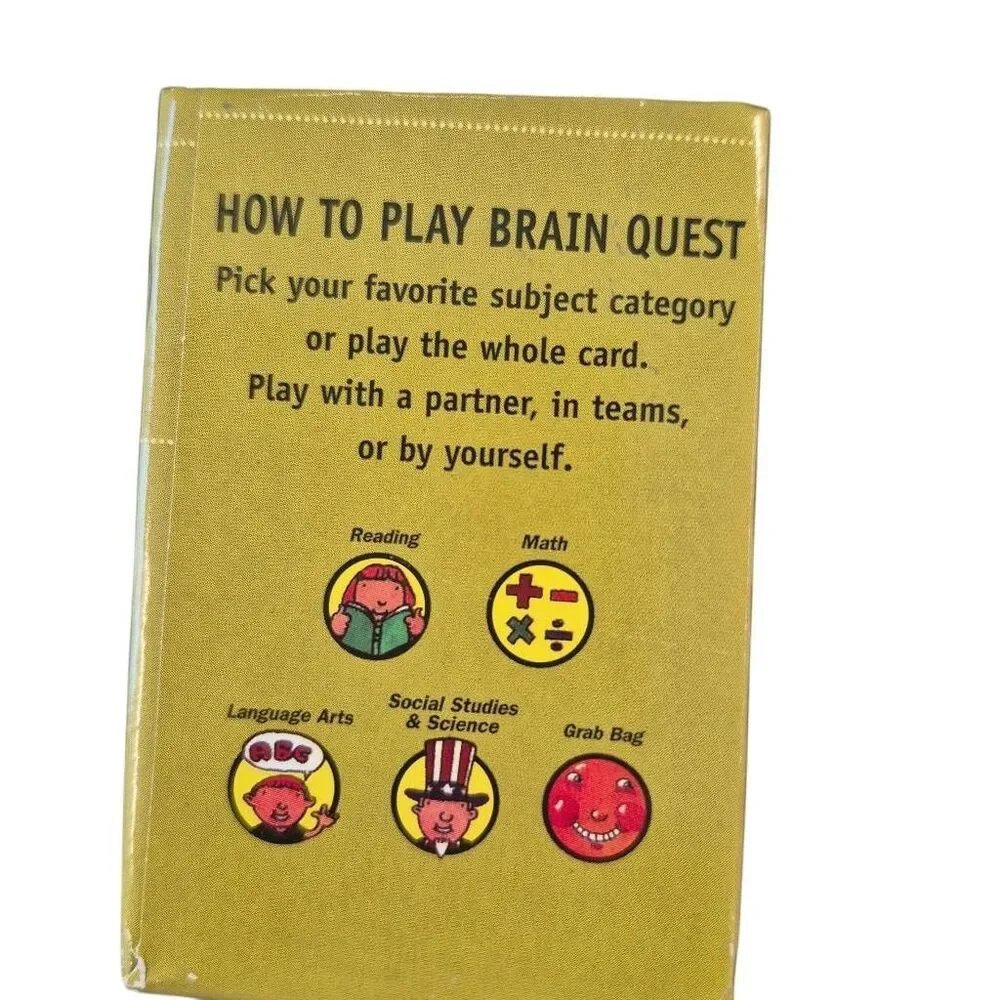 Brain Quest Grade 1 Educational Flashcard Deck (Ages 6–7)